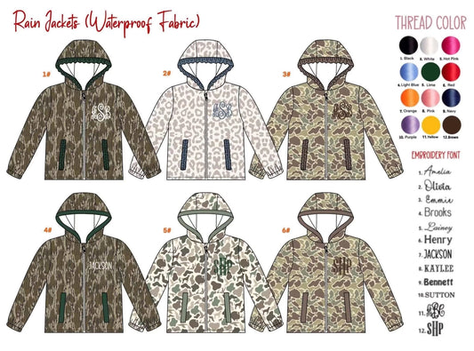 Camo Rain Jackets