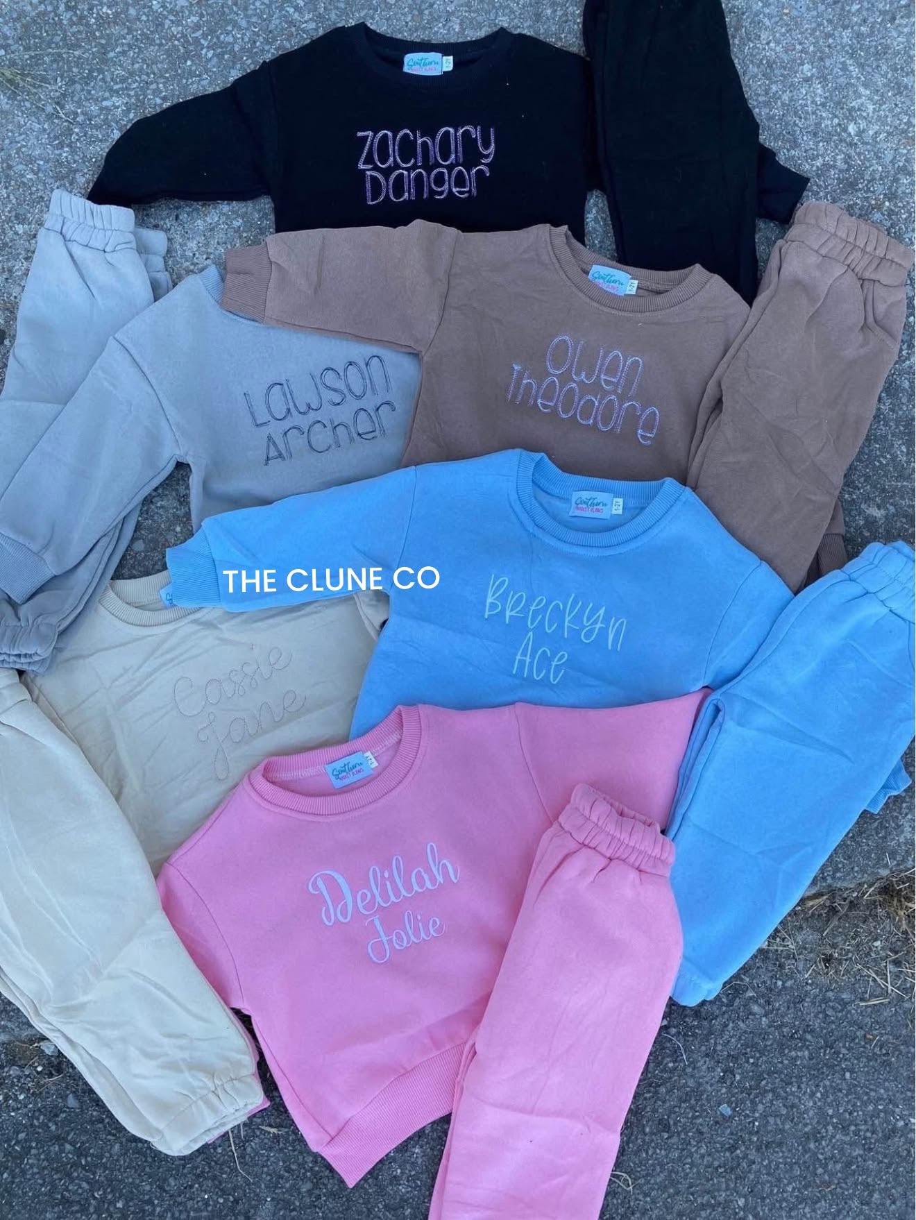 Embroidered Jogger Set