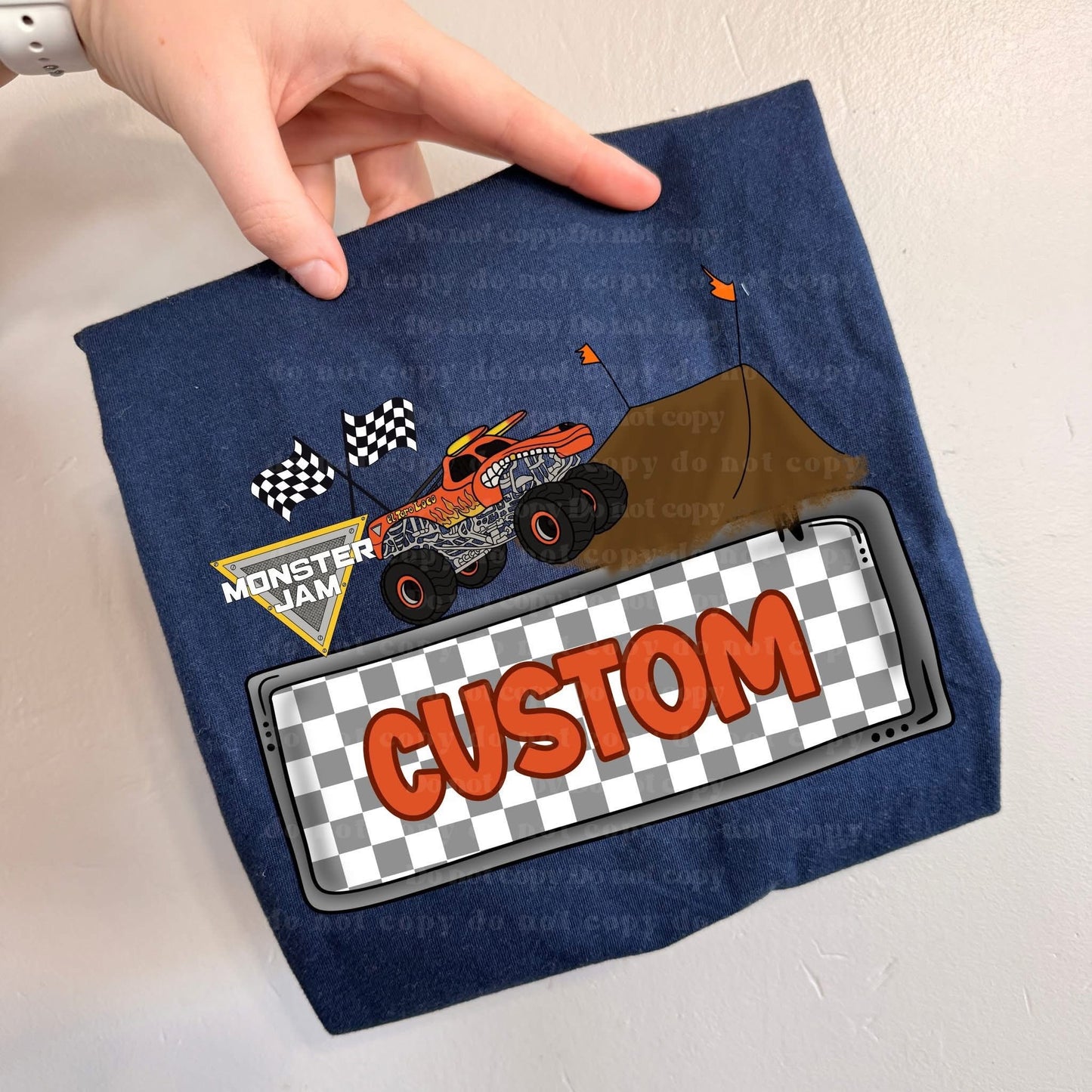 Monster Jam Custom Name Plate Tee